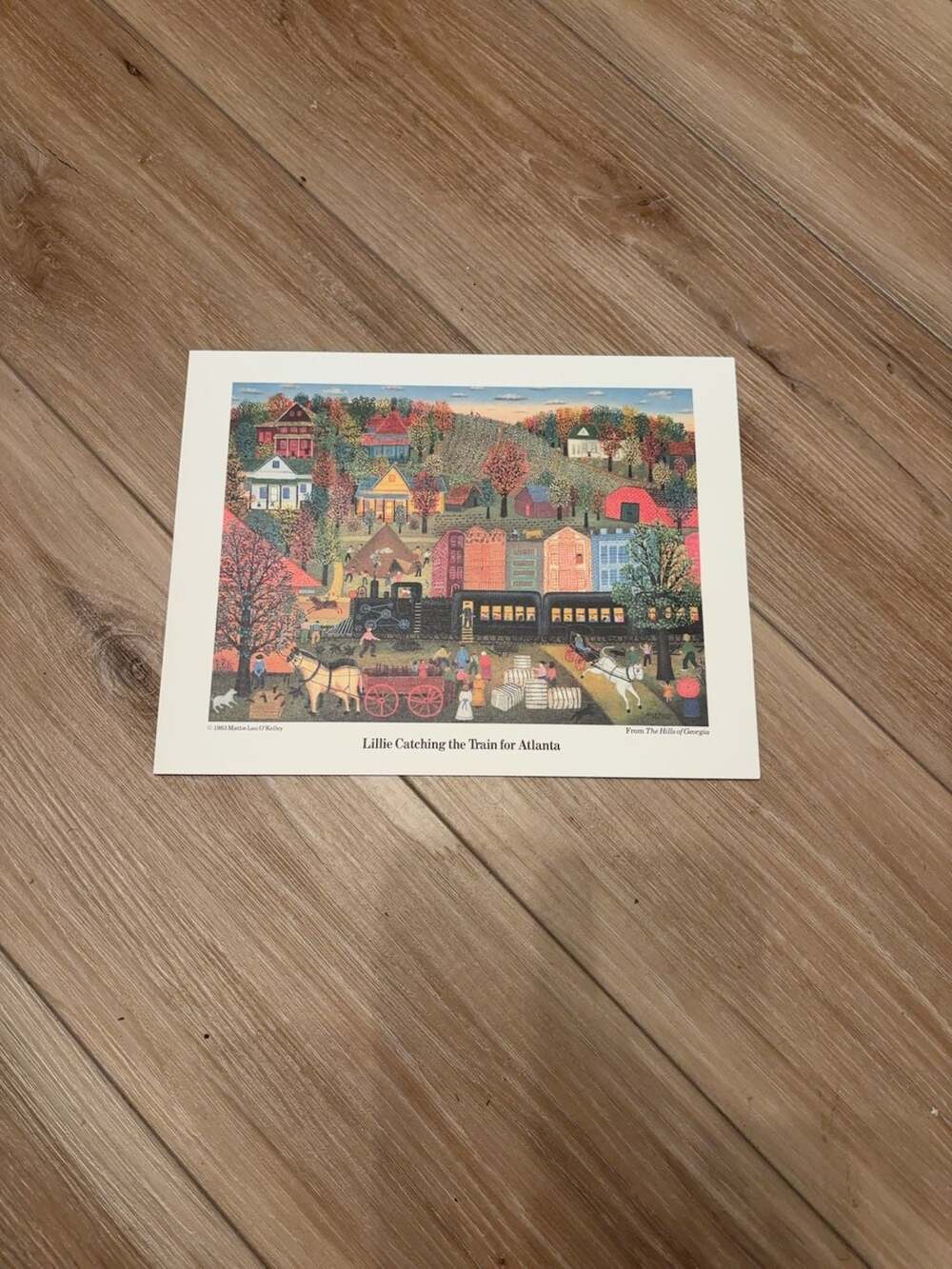 Mattie Lou O'Kelley "Lillie Catching the Train for Atlanta" 11x8.5 Art Print